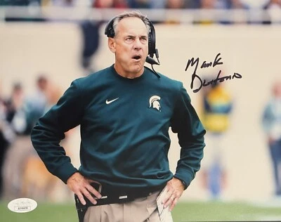 Mark Dantonio Signed Autographed Michigan State Spartans 8x10 Photo JSA COA  - Image 1 of 2