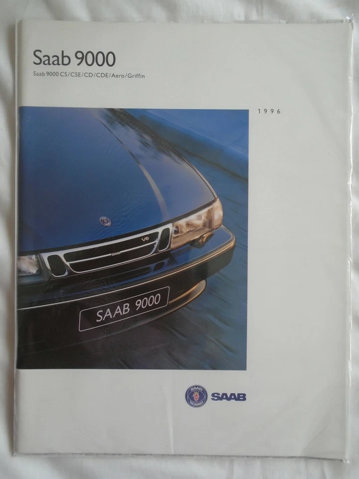 Saab 9000 range brochure 1996 English text  - Image 1 of 1