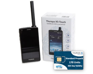 Thuraya X5 Touch Satellite Phone with Standard SIM Card / 170 Units / 12 Months