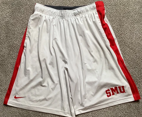 SMU Mustangs Nike Large Shorts Dallas, White And Red, No Drawstring Cover
