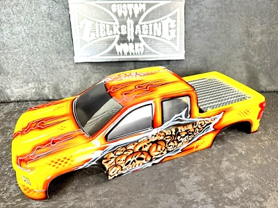 CUSTOM PAINTED RC TRUCK BODY ARRMA KRATON 6S TRAXXAS E-REVO T/E MAXX SILVERADO - Image 1 of 4