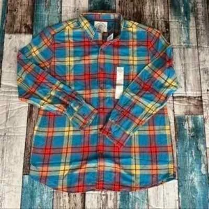 Neu Große Herren St. John’s Bay Flanell Supersoft Buttondown Grube 25 Länge 31 - Bild 1 von 4