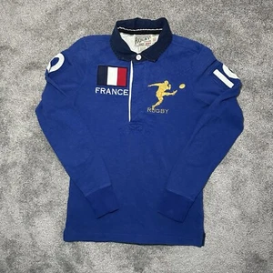 Polo Ralph Lauren Rugby Manga Larga De Colección Talla XS Azul #10 Francia 2004 - Imagen 1 de 12
