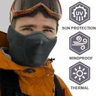 Winter Warm Half Ski Mask Windproof Face Mask W/ Ear Warmer For Cold Weathe