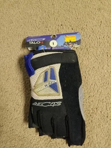 Azonic talon series gloves size 8 blue half finger vintage MTB biking gloves - Imagen 1 de 2