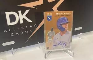 MICHAEL MASSEY RC AUTO 2023 Topps Cromo Platino en tarjeta autógrafo tinta azul - Imagen 1 de 4