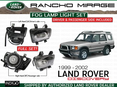 LAND ROVER FOG LAMP LIGHT RH LH SET DISCOVERY 2 II 99-02 (AMR5344 + AMR5345) OEM - Image 1 of 4
