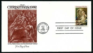 USA, SCOTT # 2026, ARTMASTER FDC COVER - CHRISTMAS 1982 MADONNA & CHILD - Picture 1 of 1