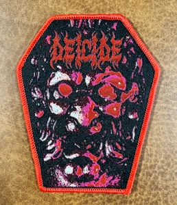 DEICIDE, AUFNÄHEN ROTER BORDÜRE GEWEBTER PATCH - Bild 1 von 1
