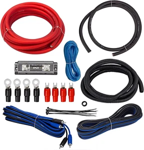4 Gauge Amp Kit - Amplifier Installation Wiring Set with True Spec Soft Touch Ca - Picture 1 of 12