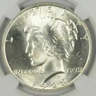 (1) 1923 Peace Silver  Dollar Uncirculated BU  Condition - From roll!