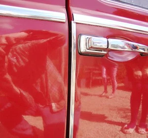 Door Edge Trims for VW Beetle Type 1 DELUXE BUG fully polished Restocal AAC006 - Picture 1 of 5