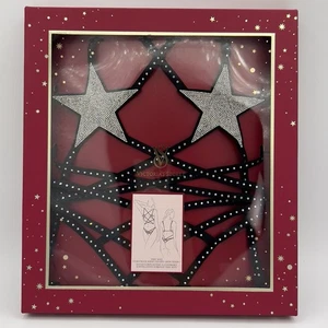 Victoria's Secret sehr sexy Starstruck Glanz Riemchen offen Teddy schwarz Gr. L Neu mit Etikett - Bild 1 von 5