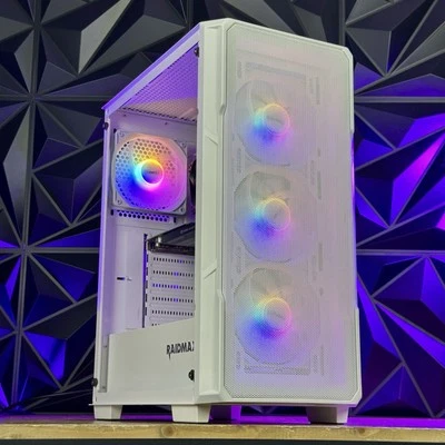 Custom White Gaming PC Intel i7 16gb SSD + 1TB Nvidia Quadro k2000 2gb - Image 1 of 4