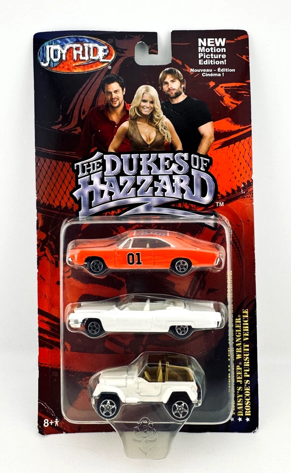Dukes of Hazzard 3 Car Die cast 1:64 Model Car General Lee Set