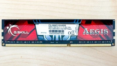 G.Skill Aegis 8GB (1X8GB) F3-1600C11S-8GIS DDR3-1600 PC RAM - Bild 1 von 2
