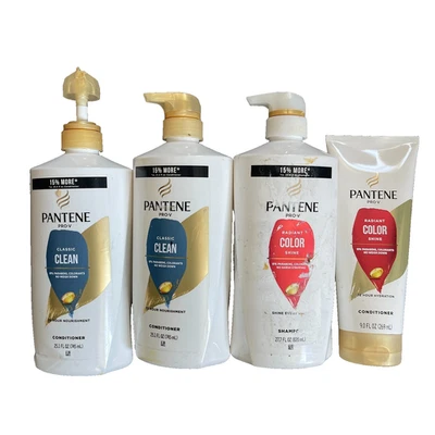 Pantene Classic Clean Conditioner + Radiant Color Shine Conditioner+ Shampoo 4PK - Image 1 of 3