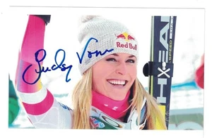 Lindsey Vonn signed Autogramm 4 x 6 Foto Alpin Skifahrer Olympiade - Bild 1 von 1