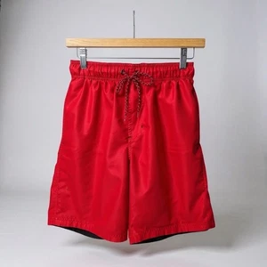Herren Badeshorts George rot mit Gummibund & Kordelzug S (28-30) - Bild 1 von 5