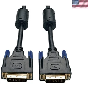 50ft DVI Cable - Dual Link, Supports 9.9Gbps for Optimal Display Quality - Picture 1 of 2