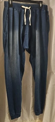 Galaxy by harvic Blue Distressed Look Joggers Size 2XL - Image 1 of 4