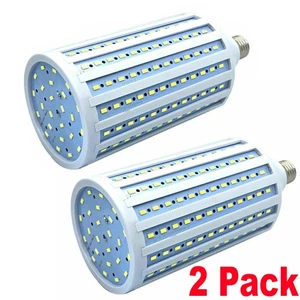 2PCS Huge Super Bright 300W Eq LED Bulb 168-Chip Corn Light E26 5000lm 50W 6000K - Picture 1 of 11