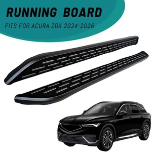 2PCS Running Boards Fits for Acura ZDX 24-26 Black Side Step Aluminium Nerf Bar - Picture 1 of 9