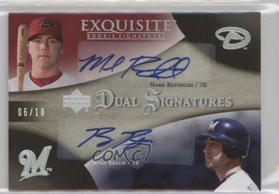 Exquisite Rookie Signatures 2007 Dual Silver Spectrum/10 Mark Reynolds automático radiocontrol Foto 1 de 2