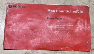 Rootes Hillman Hunter, Man Hours Schedule, got all info - Bild 1 von 5