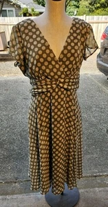 Polka dotted Dress By Connected - Picture 1 of 5