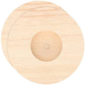 2 pezzi supporto lampada liscia premium multiuso base lampada da tavolo rotonda casa - Foto 1 di 12