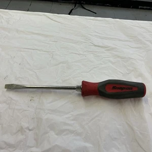Snap-on Red Gray Flathead Slotted Hard Handle Screwdriver SHD6 - Picture 1 of 3