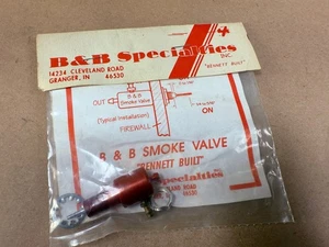 Valvola FUMO vintage B&B Specialties per aereo radiocomandato *NUOVA * Bennett costruita - in confezione - Foto 1 di 4
