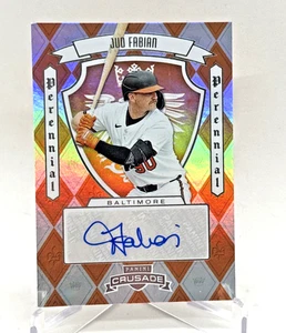 Jud Fabian 2025 Crusade #PPS-JFN Perennial PROSPECT ORANGE HOLO AUTO Orioles - Picture 1 of 2