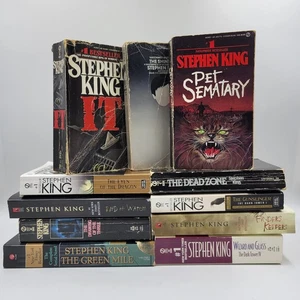 Stephen King Book Lot Shining Dark Tower Green Mile Pet Sematary It Dead Zone - Imagen 1 de 12