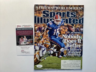 TIM TEBOW Autographed Signed Sports Illustrated Florida Gators SEC Football COA - Image 1 of 3
