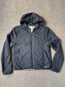 Nike Aerolayer Repel Hooded Running Jacket Black Medium Therma-Fit DJ0569-010 - Picture 1 of 8