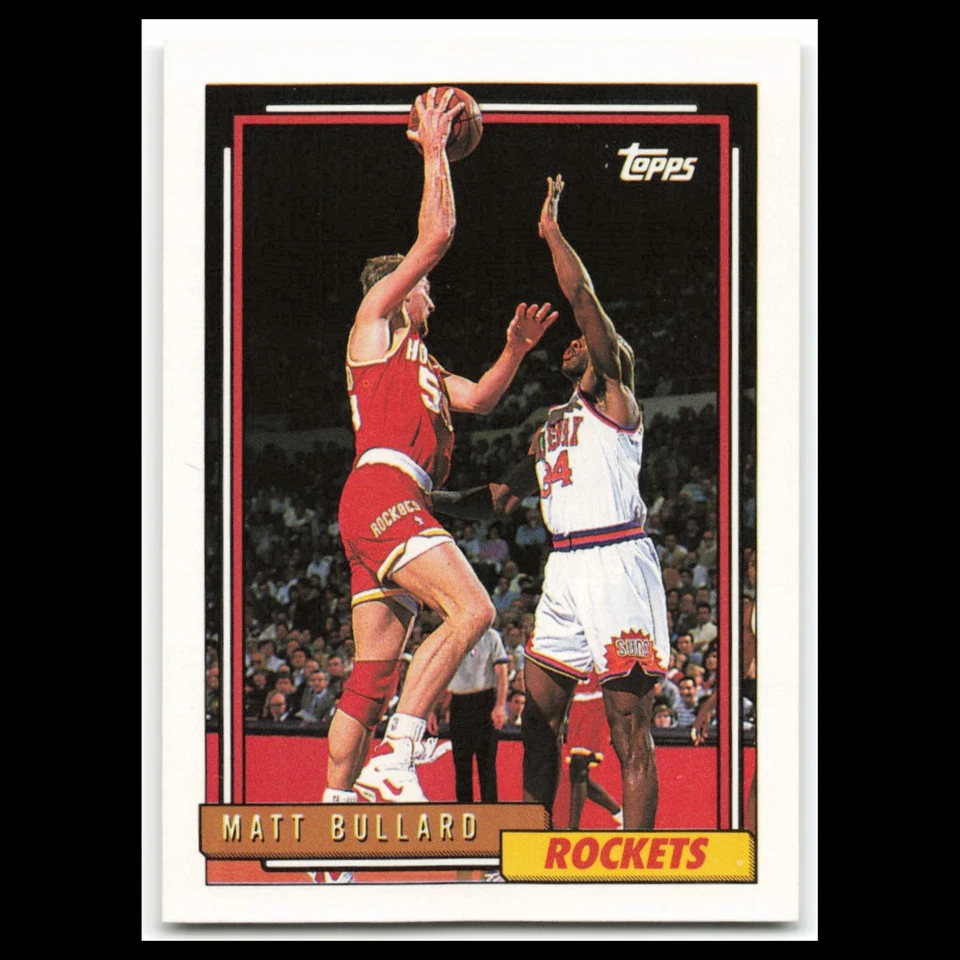 Matt Bullard #274 1992 Topps Houston Rockets Basketball Card NBA NM - Image 1 of 3