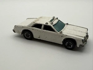 Hot Wheels Blackwall White Highway Patrol Police Car #12 1977 Loose - Picture 1 of 4