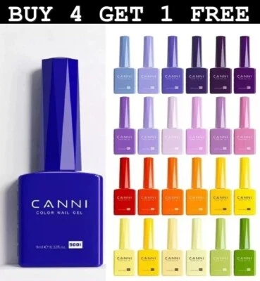 CANNI® Nail Gel Politur CANNI Einweichen Ab Maniküre LED Lack Kunst Hema Free 9ml
