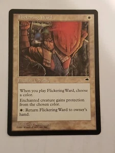 1x MTG Flickering Ward Tempest Legacy Magic the Gathering LP Greg Simanson x1 - Picture 1 of 1