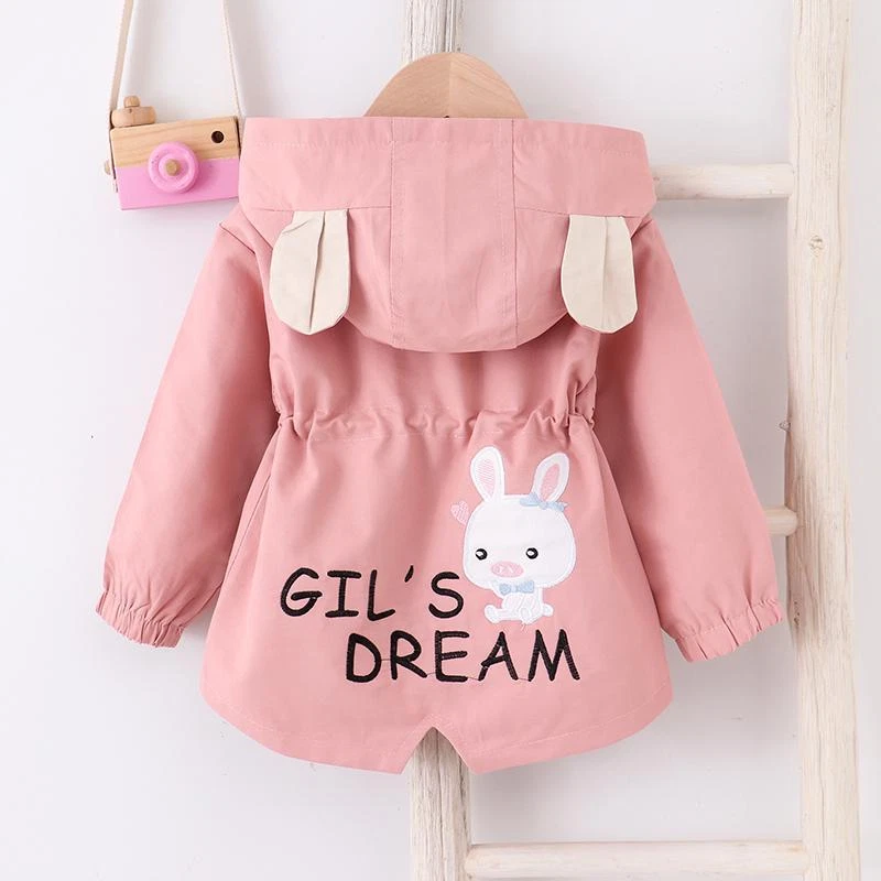 Girl's Spring Coat Kid's Baby Girl Spring Windbreaker Spring and Autumn Top Foto 1 de 1