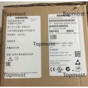 New SIEMENS 6SE6420-2UD25-5CA1 6SE6 420-2UD25-5CA1 MM420 Series Inverter 5.5KW - Bild 1 von 2
