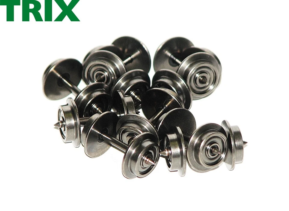 Trix Express H0 E258259-S DC-Gleichstrom Radsatz Spitzenlagerung (10 Stück) NEU
