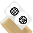 2 x Heart Stickers 7.5 cm - BW - Cool Dart Board Darts Game  #39980