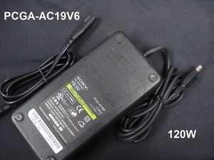 Genuine OEM PCGA-AC19V6 AC Power Adapter 19.5V 6.15A 120W for SONY Vaio Laptop - Picture 1 of 5