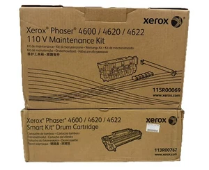 Xerox 113R00762 Phaser 4600 4620 SMart Kit Drum Cartridge and 110V Maint Kit - Picture 1 of 2
