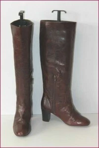 JONAK Bottes Genoux Cuir Marron Cognac T 36 BE - Imagen 1 de 8