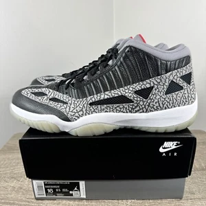 Air Jordan 11 Retro Low IE Uomo Nero Cemento TG 16 Nero allevato 919712-006 NUOVO DS - Foto 1 di 14
