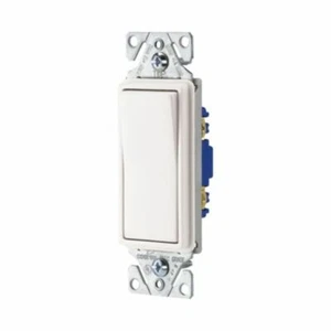 Eaton 7501W Standard Grade Dekorator Schalter #14-12 AWG 15A Unterputz 120/277V weiß - Bild 1 von 1